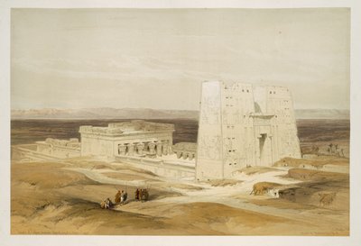 Temple of Edfu, Ancient Apollinopolis, Upper Egypt, from Egypt and Nubia, Vol.1 by David Roberts